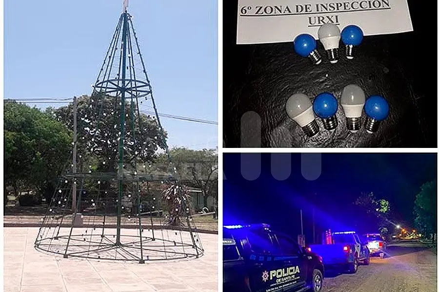 Las decoraciones navideñas en Santa Clara de Buena Vista duraron poco