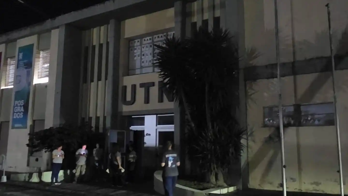 El edificio de la UTN San Francisco estuvo a oscuras.