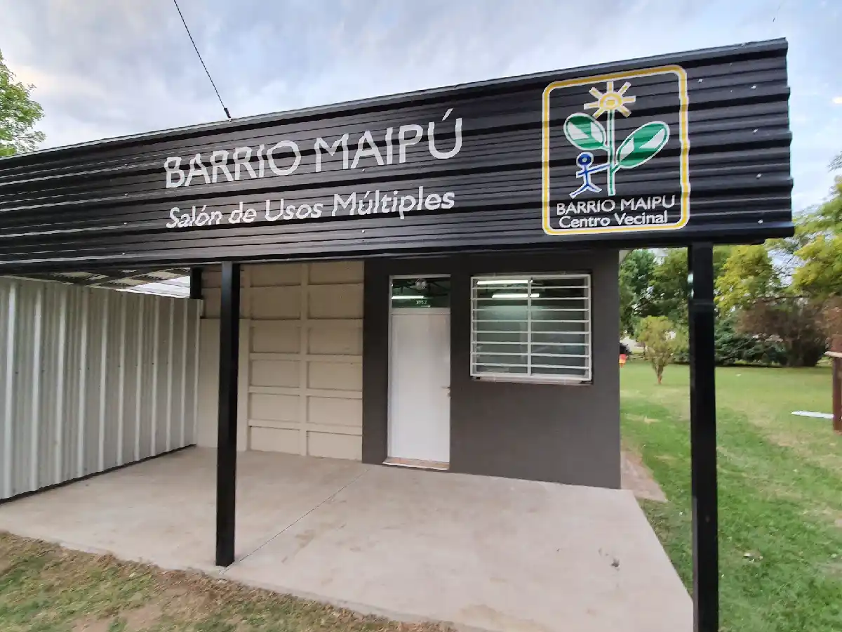  Maipú: 150 familias ya disfrutan del salón barrial