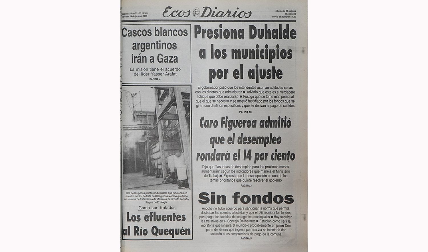 Miércoles 14 de junio de 1995