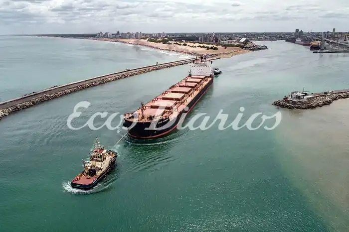 Puerto Quequén. Récord de buques en 2019