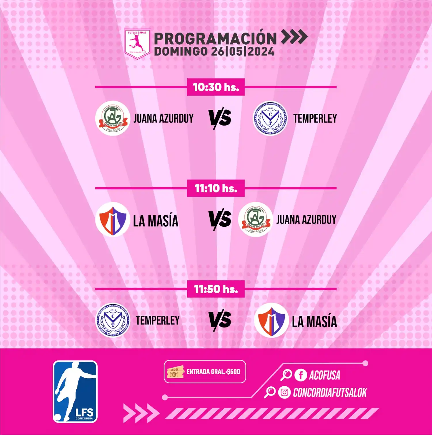 Futsal: Se inicia el torneo C20 y Torneo Femenino