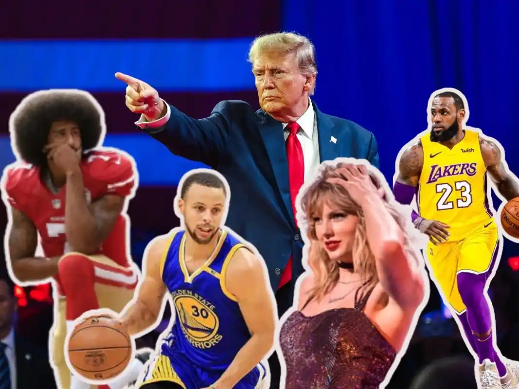 De Kaepernick a Taylor Swift: los enfrentamientos contra Trump