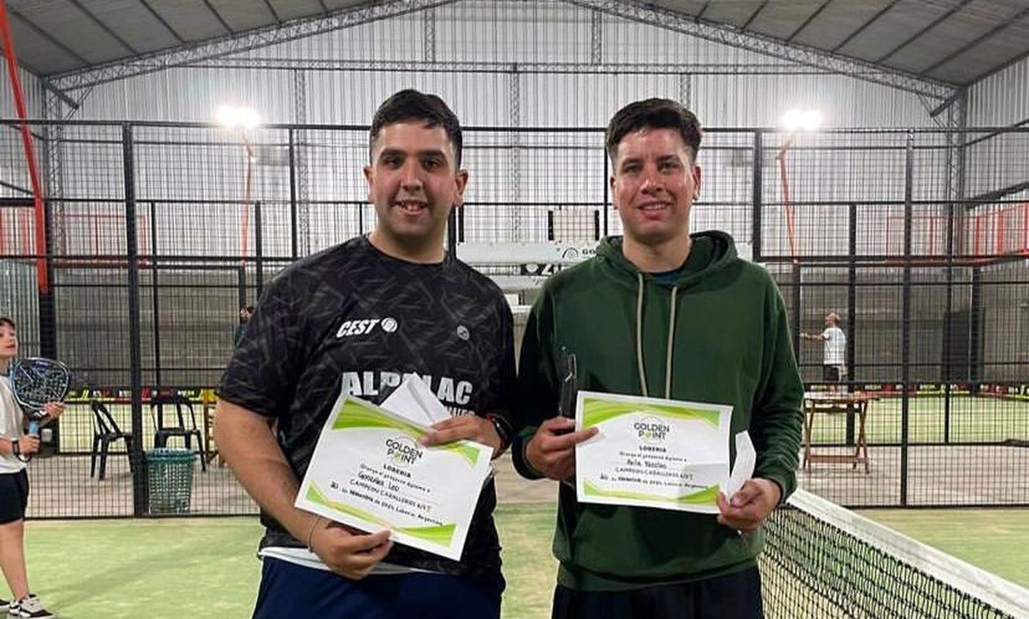 La dupla necochense. Campeones en Lobería, Leonardo González y Nicolás Ávila