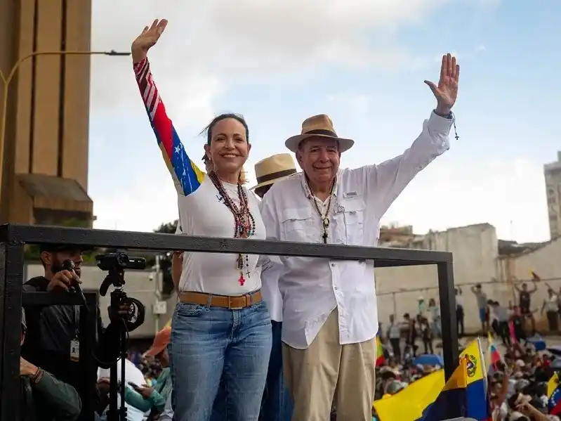 María Corina Machado y Edmundo González.