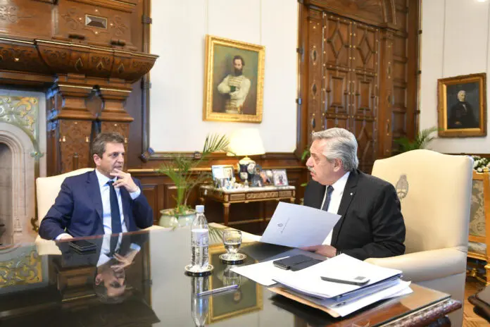 Alberto Fernández recibió a Massa en Casa Rosada tras su gira por Estados Unidos