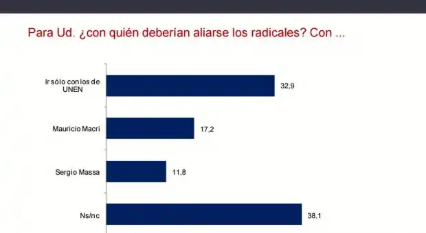 Convención UCR: Encuesta revela que radicales quieren ir con Unen