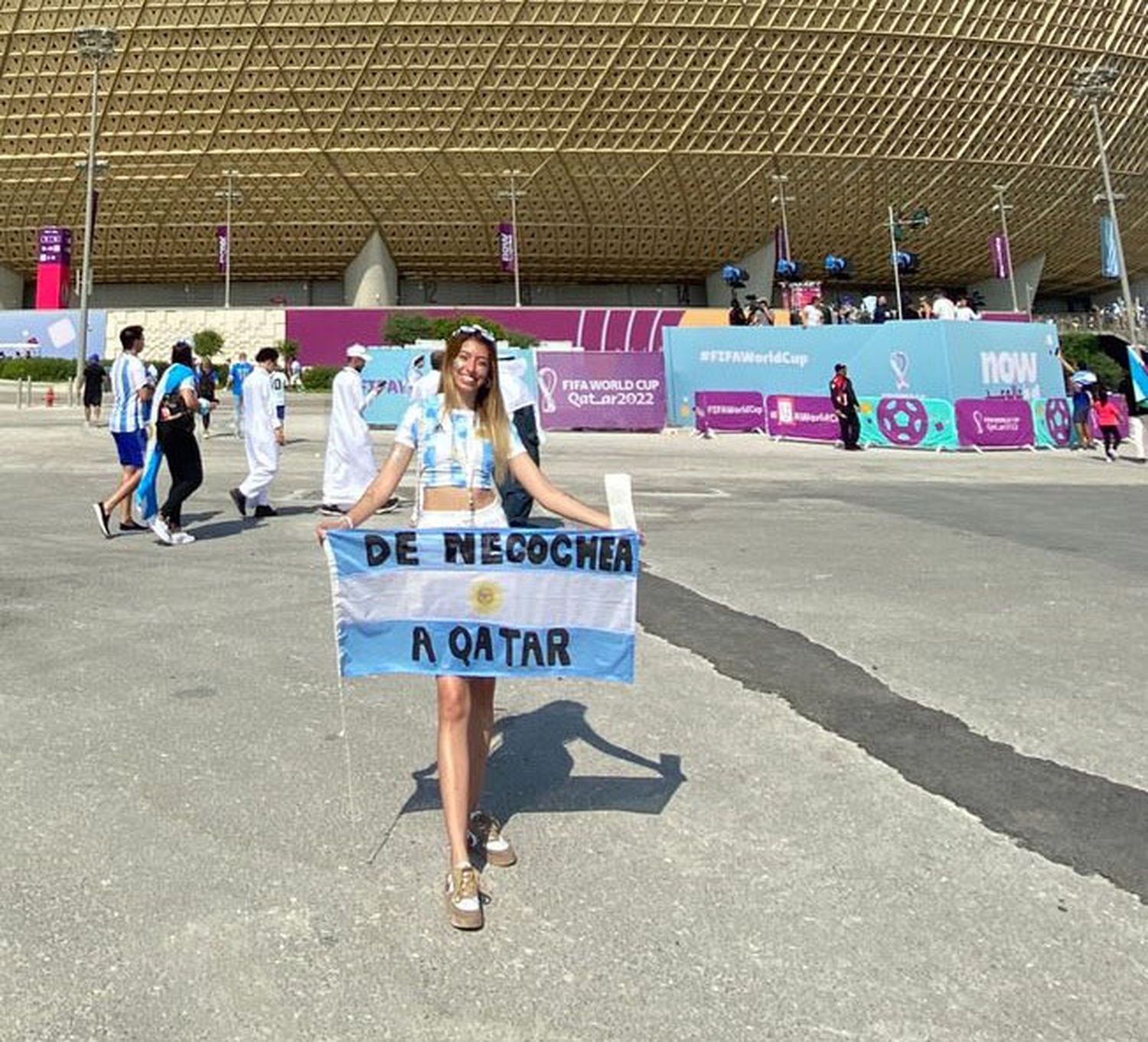 Se fue a trabajar a Qatar para ver el Mundial