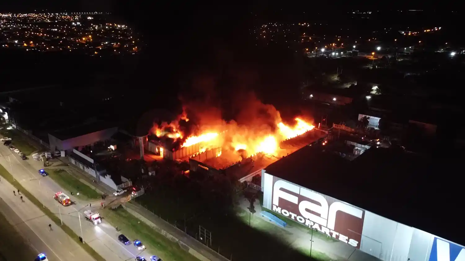 Incendio en Sueño Dorado - Imágenes de dron | Crédito: RADIO RAFAELA - 7