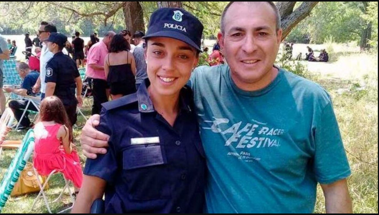 Marcelo junto a su hija Belén.