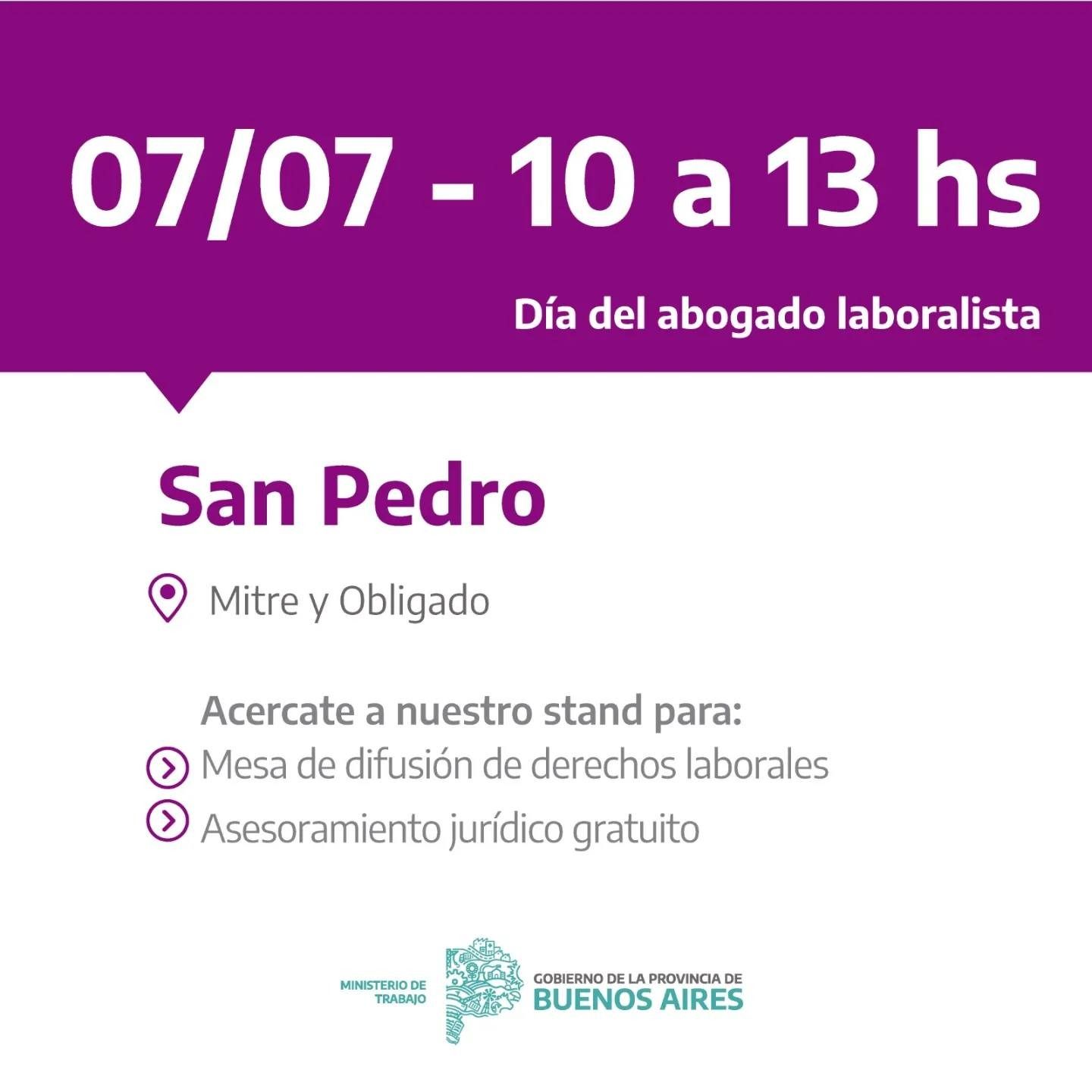 Día del abogado laboralista: brindarán asesoramiento gratuito