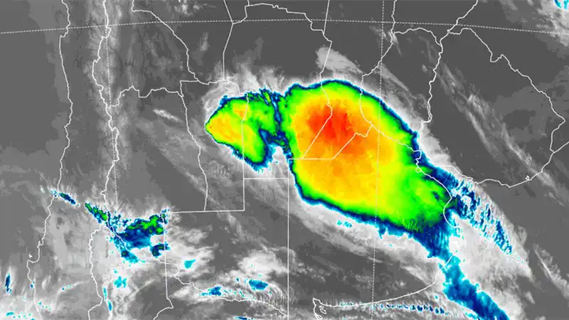 Gualeguay: alerta vigente por tormentas fuertes 