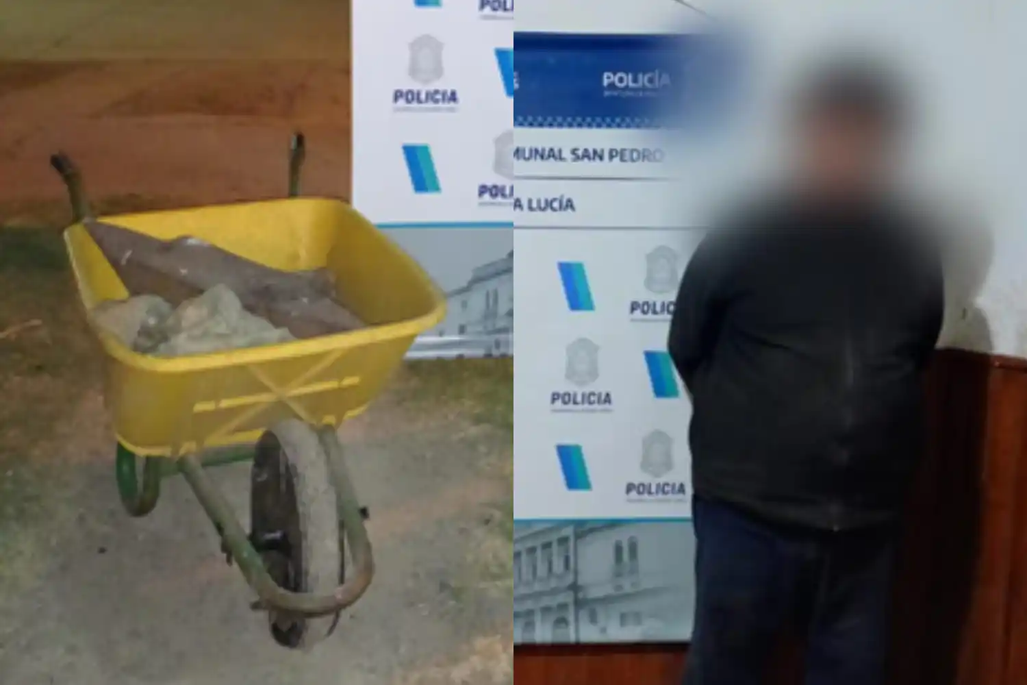 Santa Lucía: detenido cuando huía tras robar una bigornia que se llevaba en una carretilla