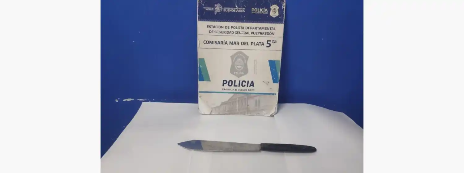 Mujer amenazó a su ex pareja con un cuchillo y quedó detenida