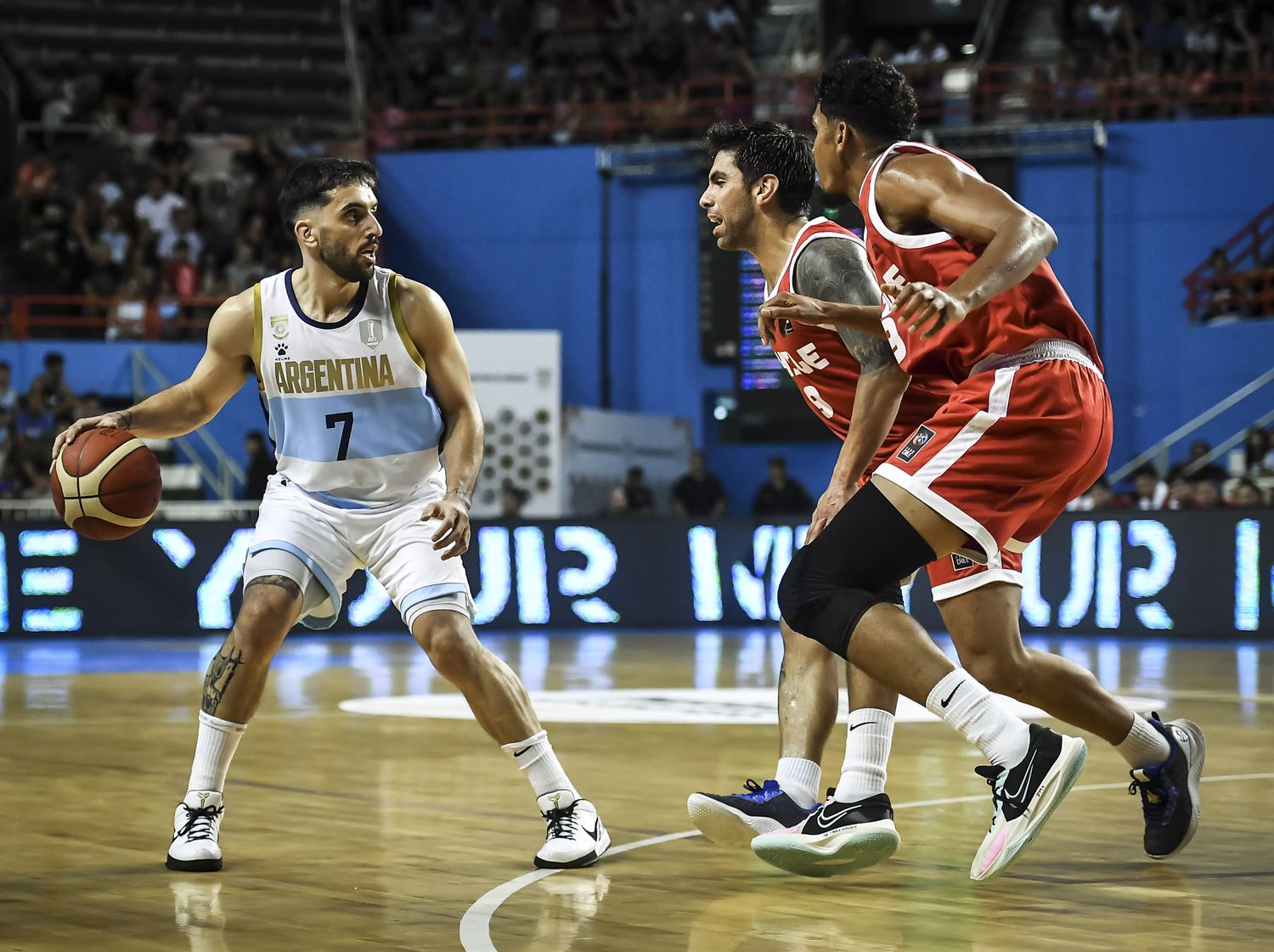 Facundo Campazzo, una de las figuras del equipo argentino.