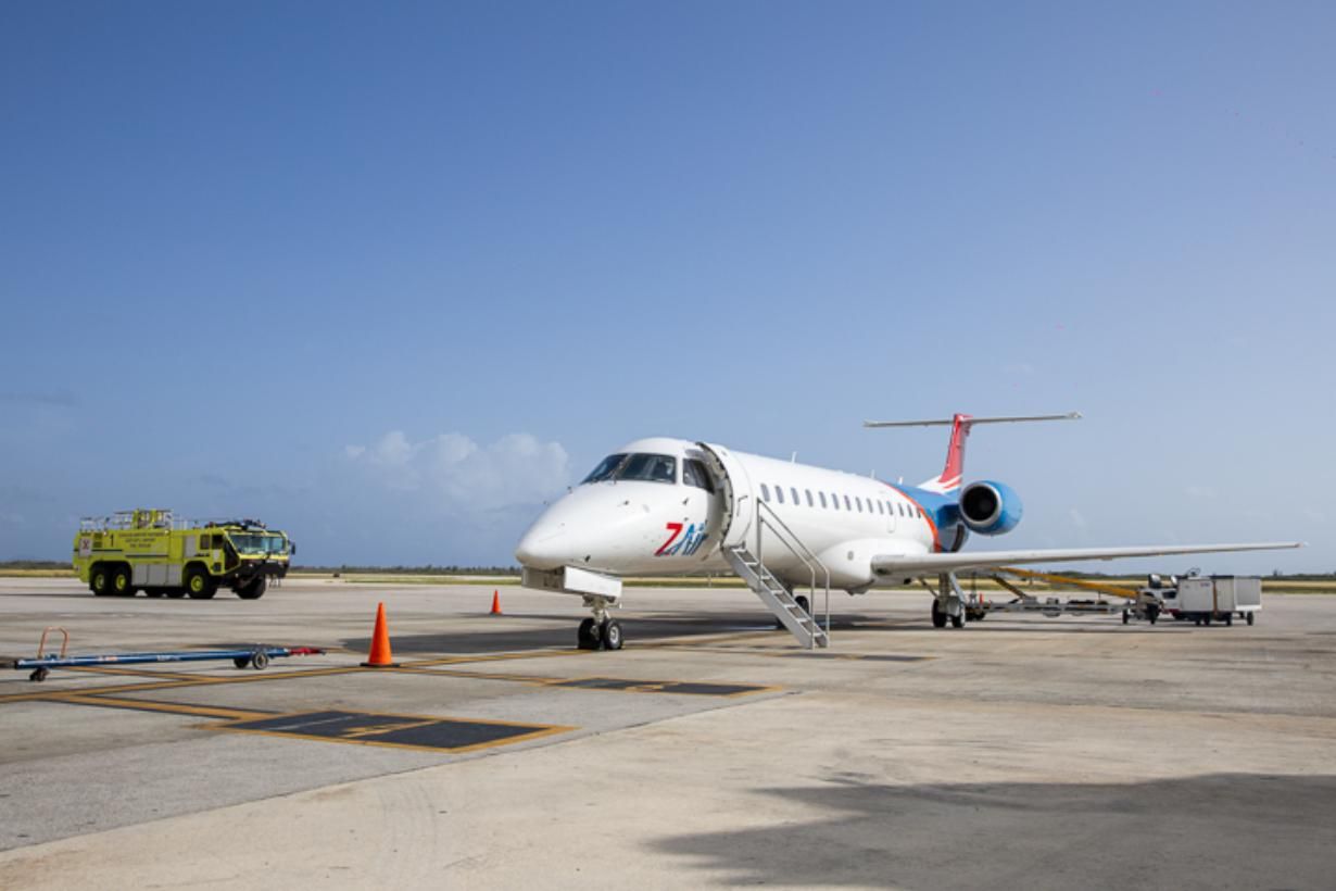 Embraer ERJ 140 de Z Air - Vuelo inaugural entre Curazao y St. Maarten - 14JUL2025 (Photo: Curaçao Tourism Board)