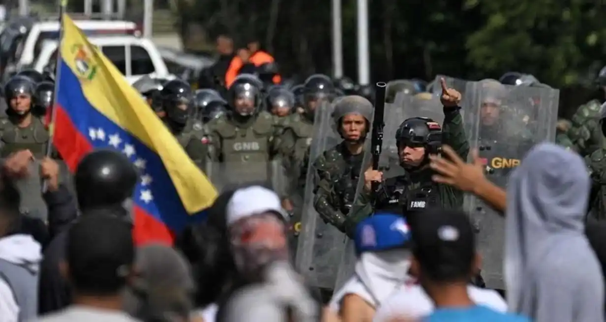 La oposición hizo un pedido público a la Fuerza Armada Nacional Bolivariana (FANB): que no reprima a su propio pueblo. Archivo El Litoral