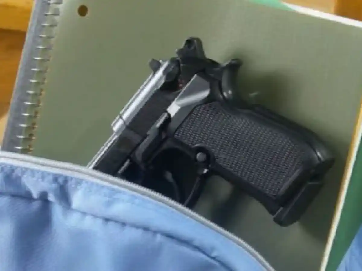 Una adolescente llevó una réplica de arma a un colegio de Brinkmann 