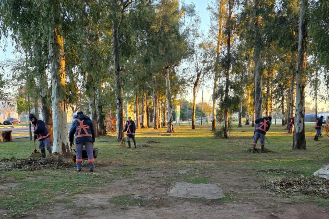 Tareas de limpieza en el Parque "Pueblos originarios de Awayayala"