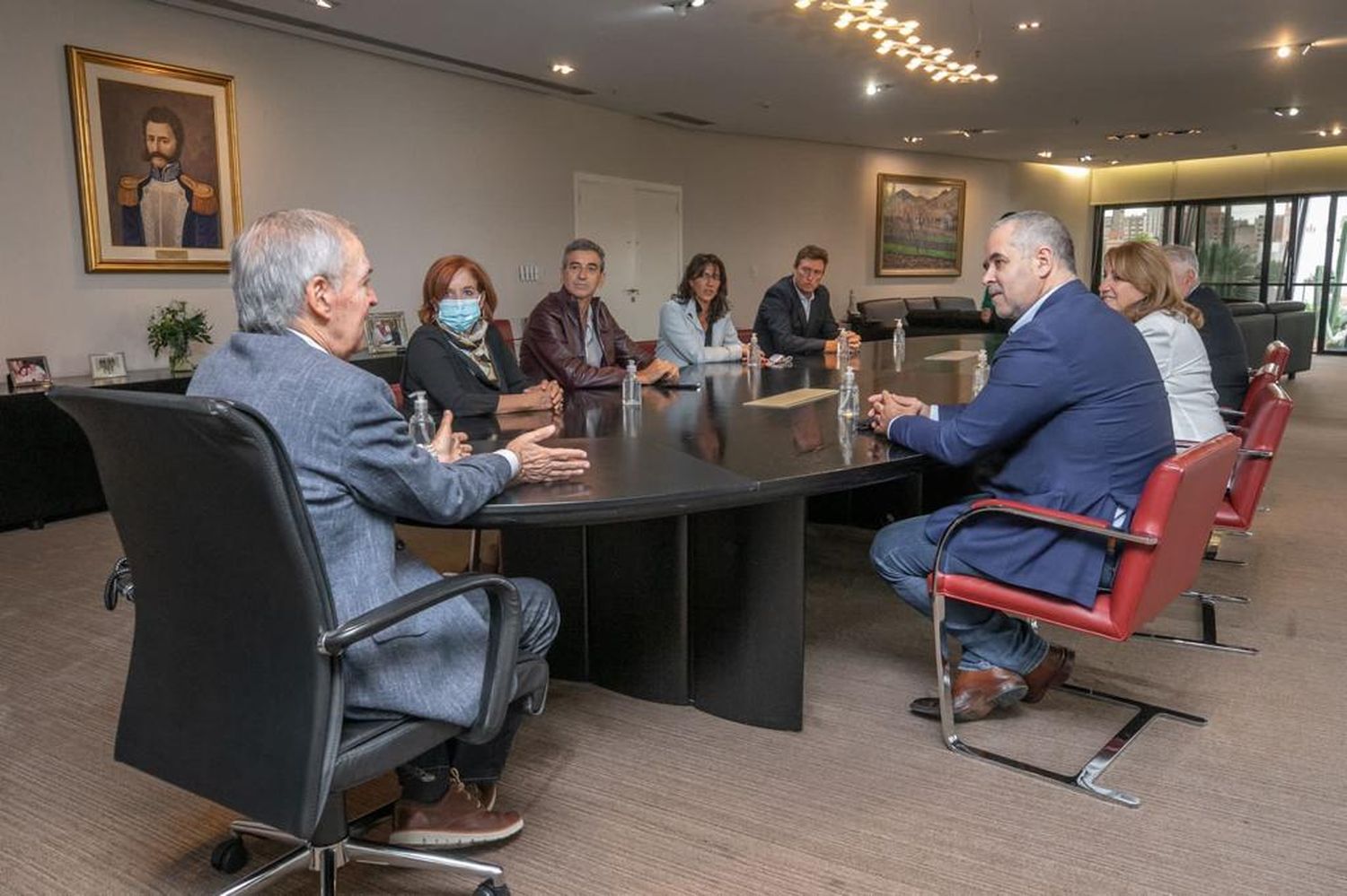 El tandilense "Topo" Rodríguez y diputados del Interbloque Federal se reunieron con Juan Schiaretti