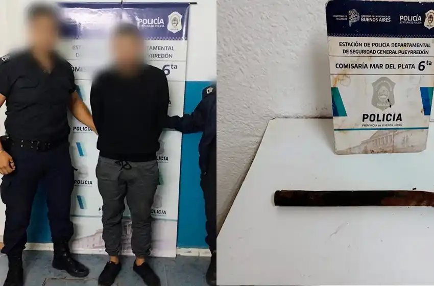Con un fierro en la mano ingresó a la casa de su ex