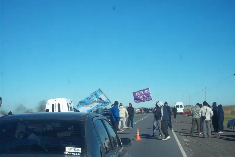 Corte en Ruta 11 por reclamo de pescadores artesanales