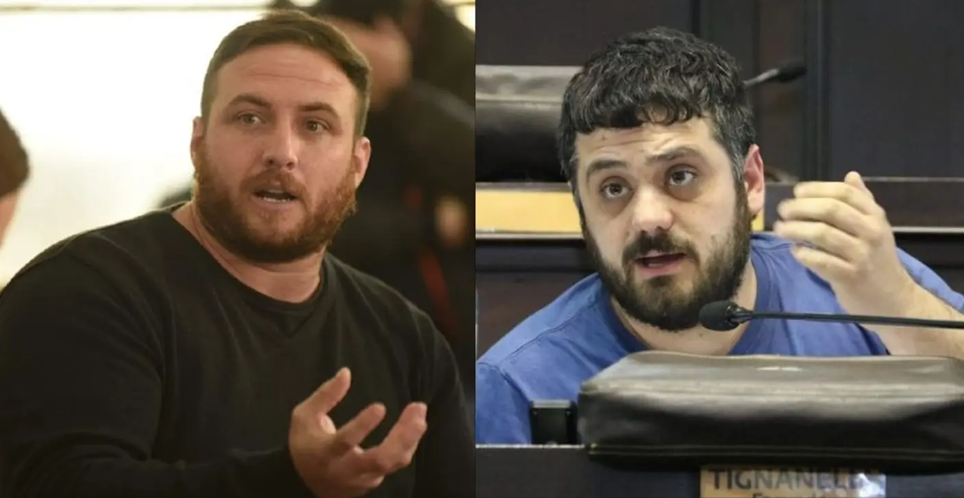 Federico Fagioli (Patria Grande) y Facundo Tignanelli (La Cámpora).