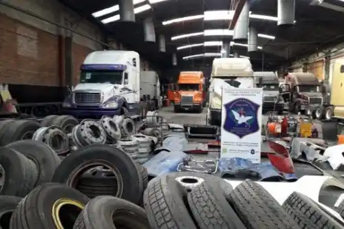 Cayó banda de autopartistas: secuestran 51 camiones valuados en $ 100 millones