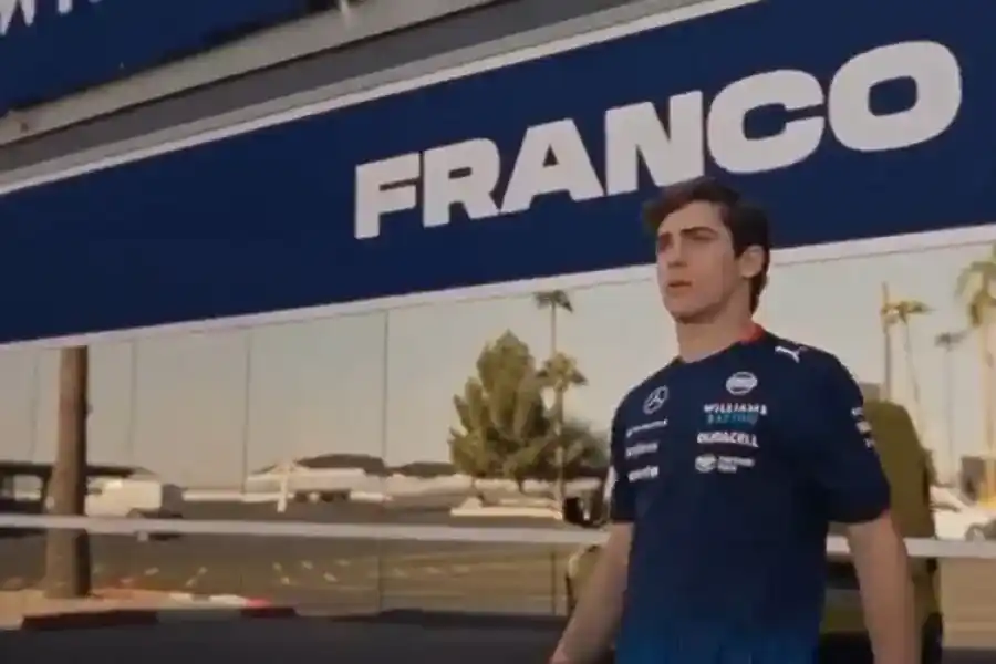 Franco Colapinto debutó y sorprendió como actor en aviso de Mercado Libre para Williams