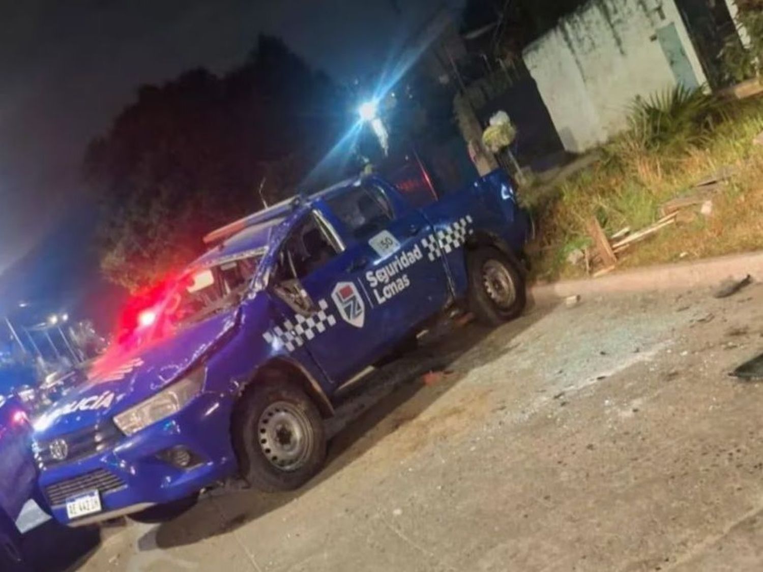 choque de patrulleros en Lomas de Zamora