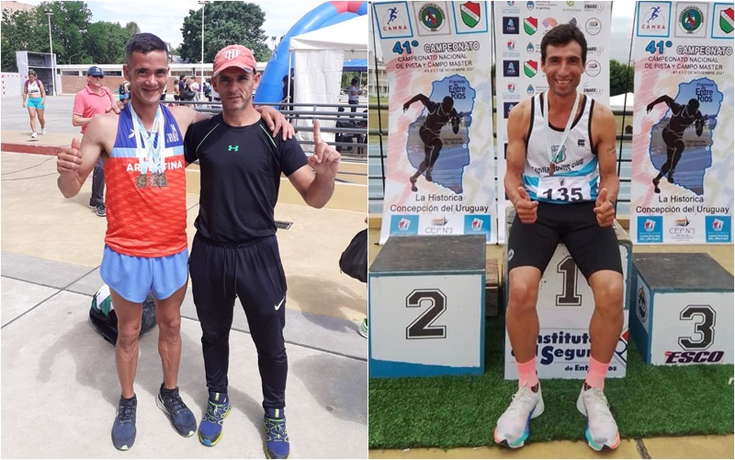 Silvio Espíndola se subió a cuatro podios en el Nacional para master y Walter Valera a uno