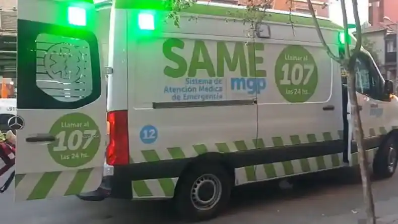 El personal del SAME se presentó en el lugar de inmediato