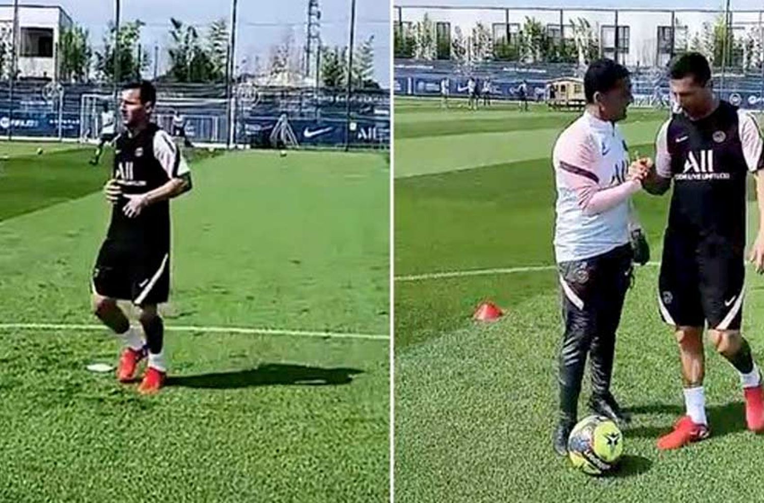 Las imágenes del primer entrenamiento de Messi en PSG