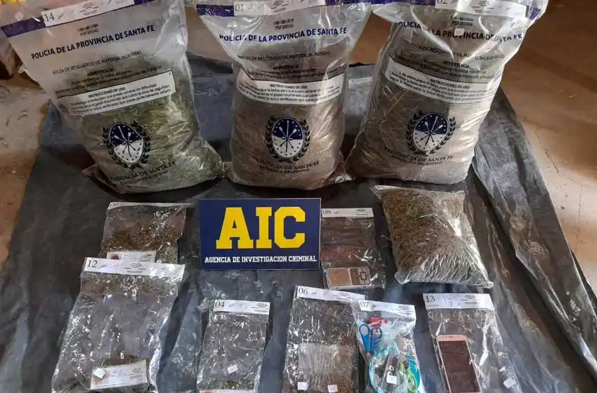 Secuestran más de 8 kilos de marihuana tras un allanamiento en zona norte