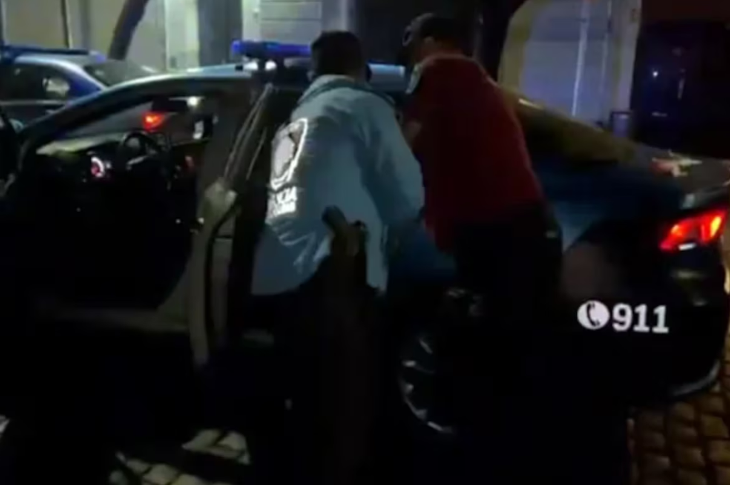 El momento de la detención.