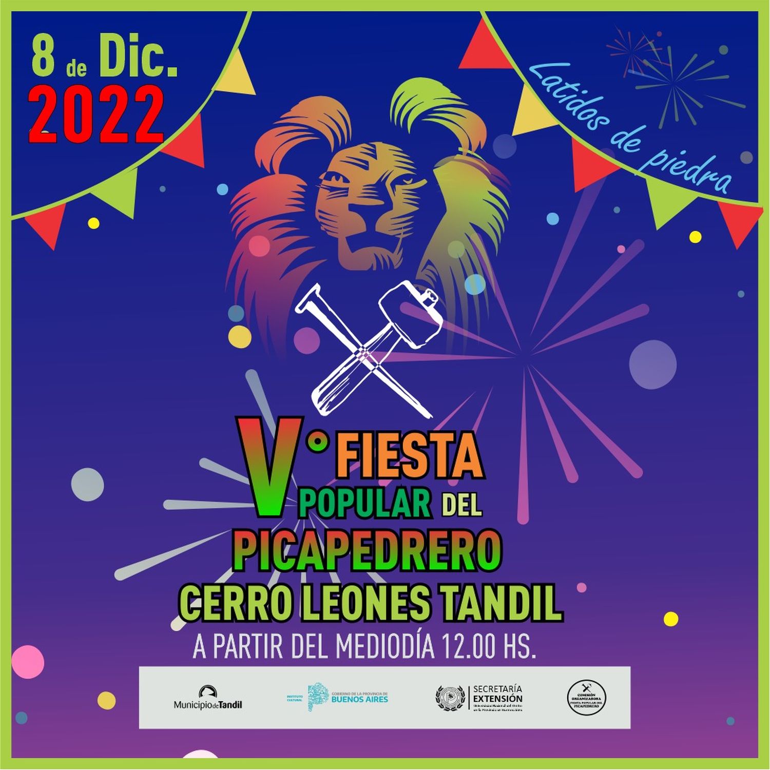 Con el show de Los del Fuego, se realizará la Fiesta del Picapedrero