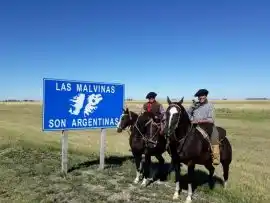 Cabalgata en homenaje a ex combatientes de Malvinas