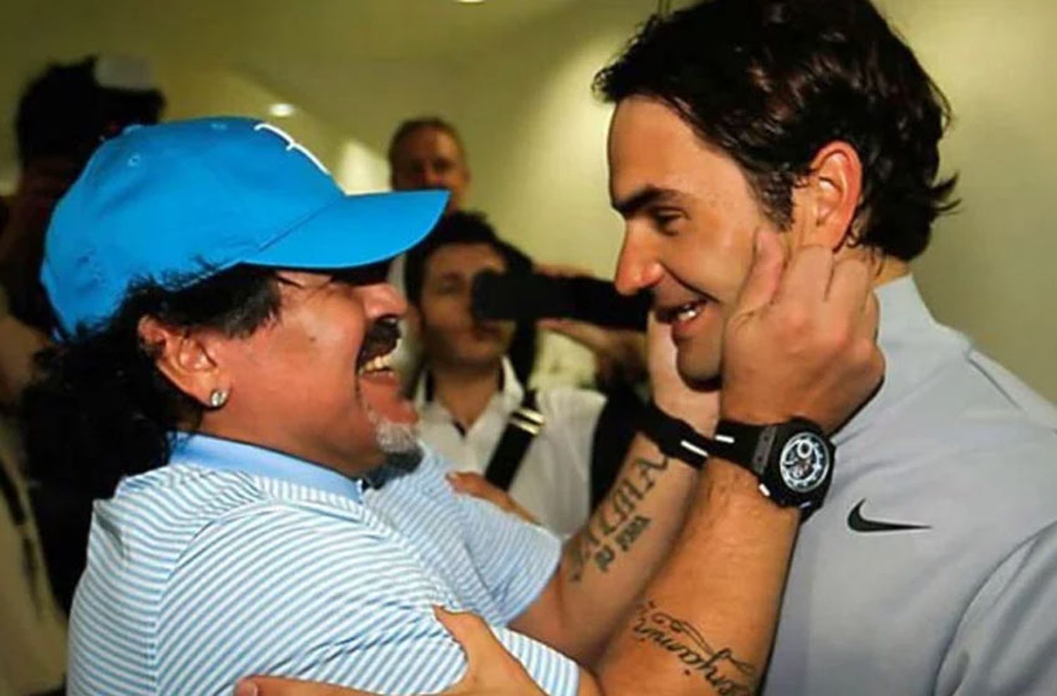 El emotivo mensaje de Maradona a Federer