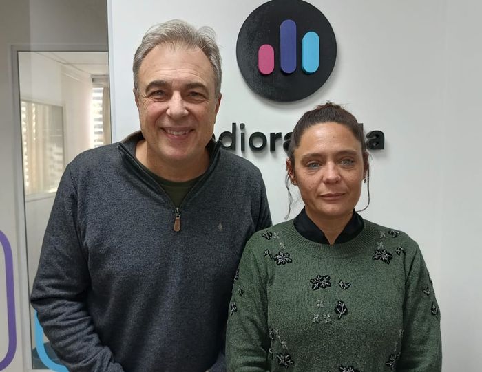 Luis Castellano, exintendente de Rafaela; Valeria Soltermam, concejal de la ciudad | Crédito: RADIO RAFAELA - 3