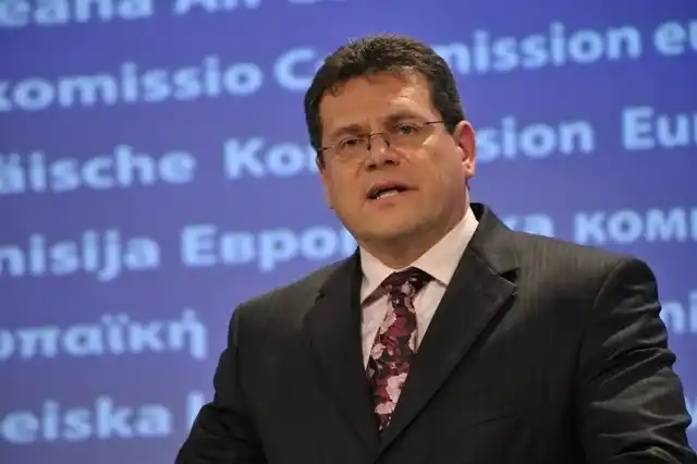 Maros Sefcovic, vicepresidente de la Comisión Europea.