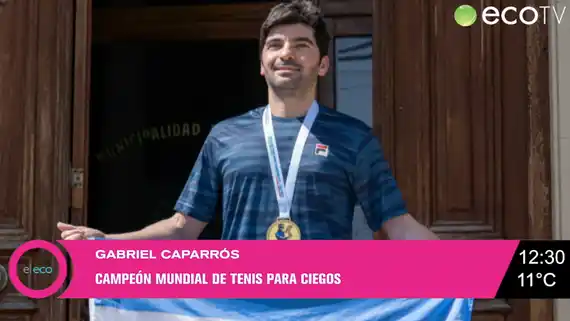 Gabriel Caparrós, campeón mundial de tenis para ciegos