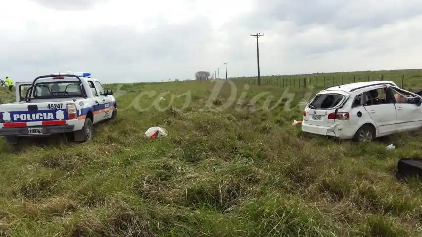 Murió, tras un despiste y vuelco en ruta 75