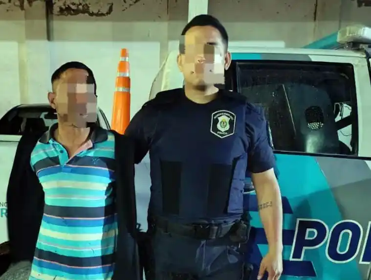 El acusado. De provocar las amenazas con el arma blanca, fue aprehendido