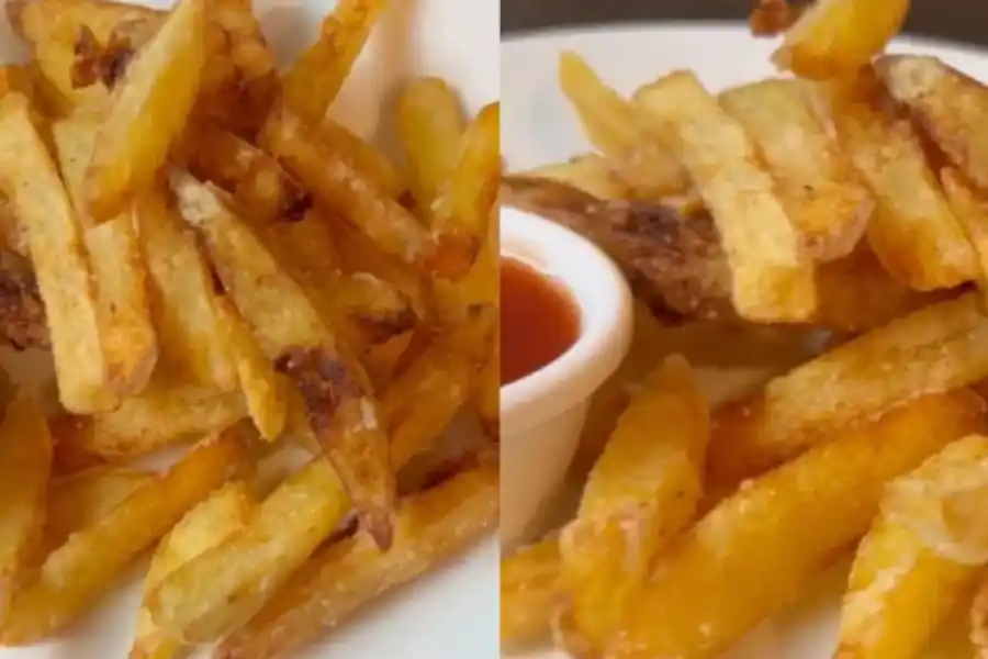 Mostró el truco definitivo para hacer unas papas fritas súper crocantes y se volvió viral