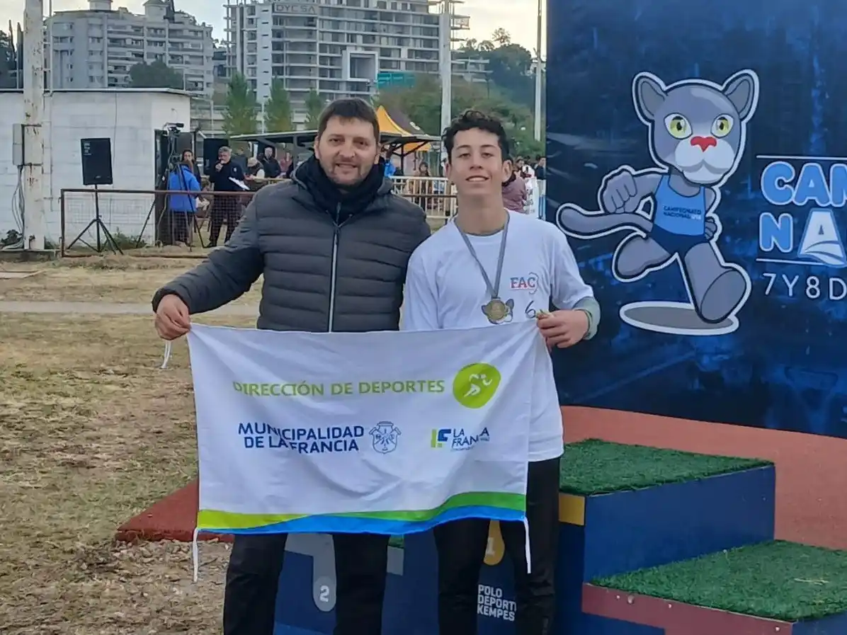 Matías Guevara, campeón nacional en lanzamiento de martillo