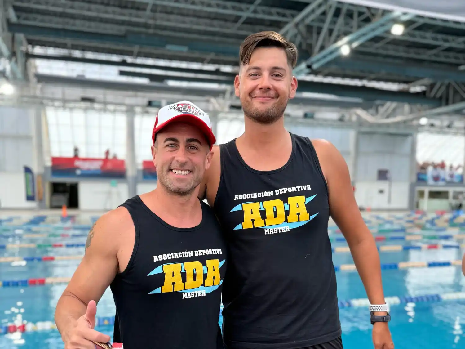 Francisco Medina junto a su entrenador Axel Daraio