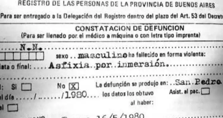 Investigan el origen de cuerpos de N.N.aparecidos en San Pedro durante la dictadura