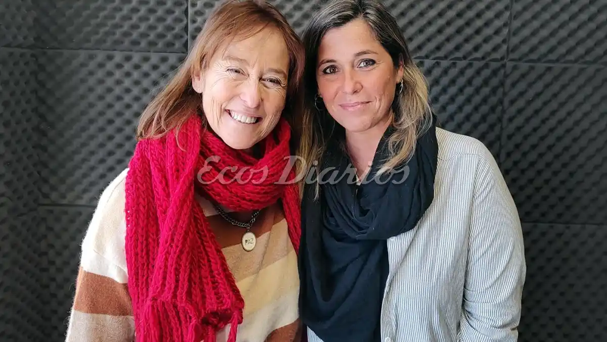 Detalles. Brindaron Verónica Esteve y Nadia Ibarguren.