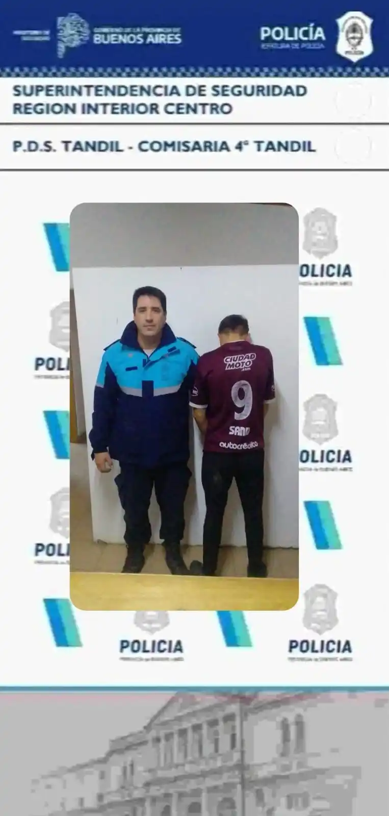 La policía informó sobre la aprehensión de un joven por el robo de cables de telefonía.