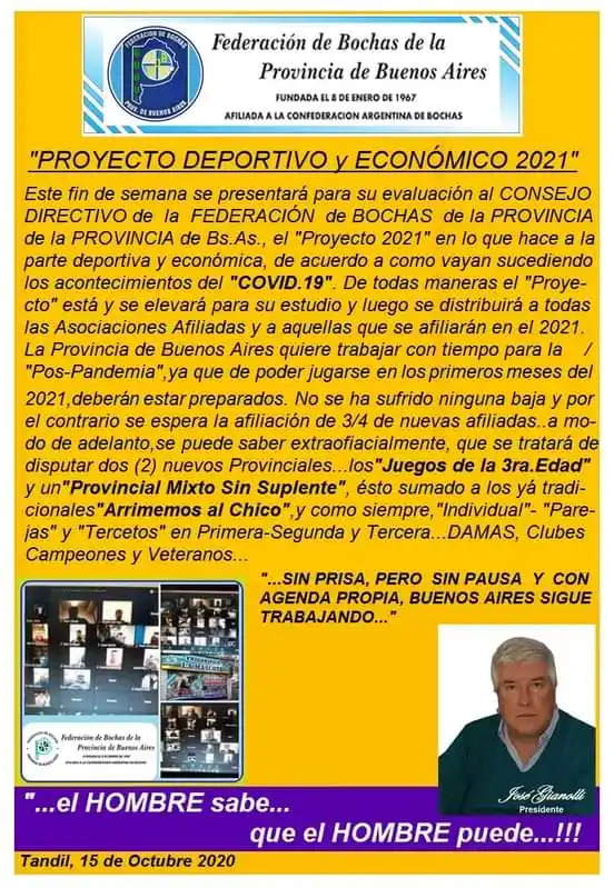 Bochófilos buscan  volver a la actividad
